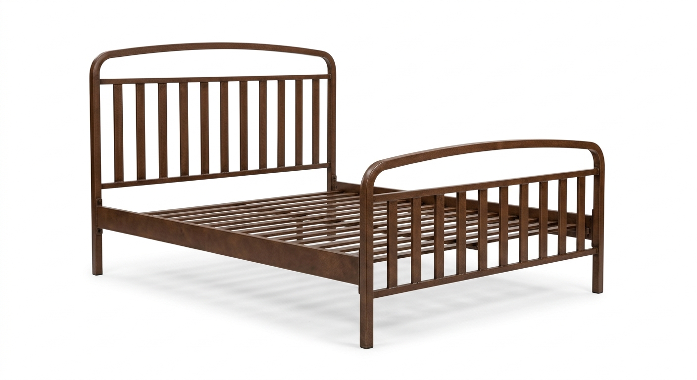 Warm bed frame (Brown Metal)