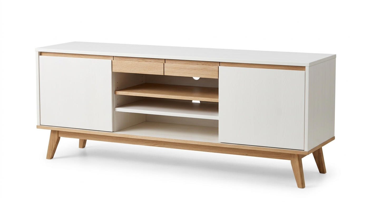 Scandinavian narrow bookcase