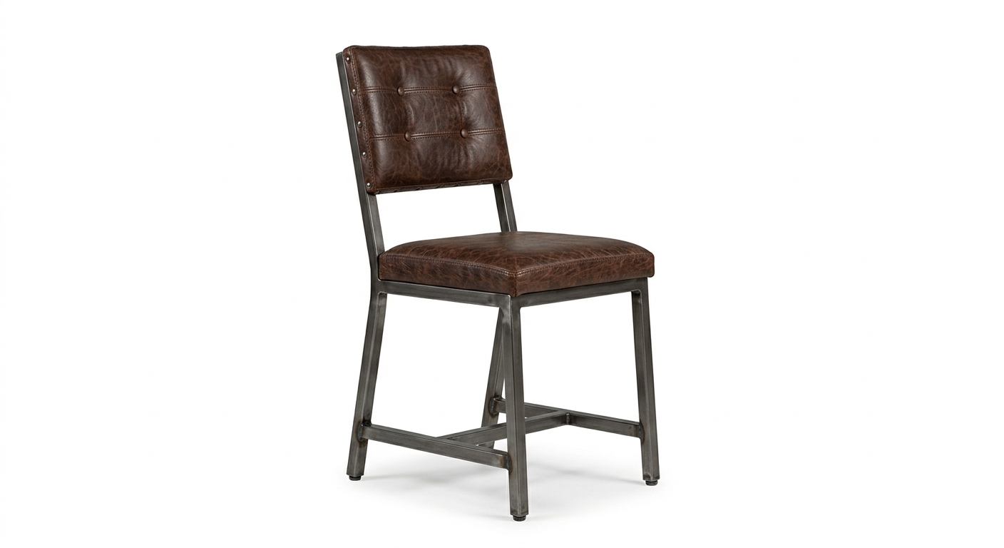 Industrial metal dining chair