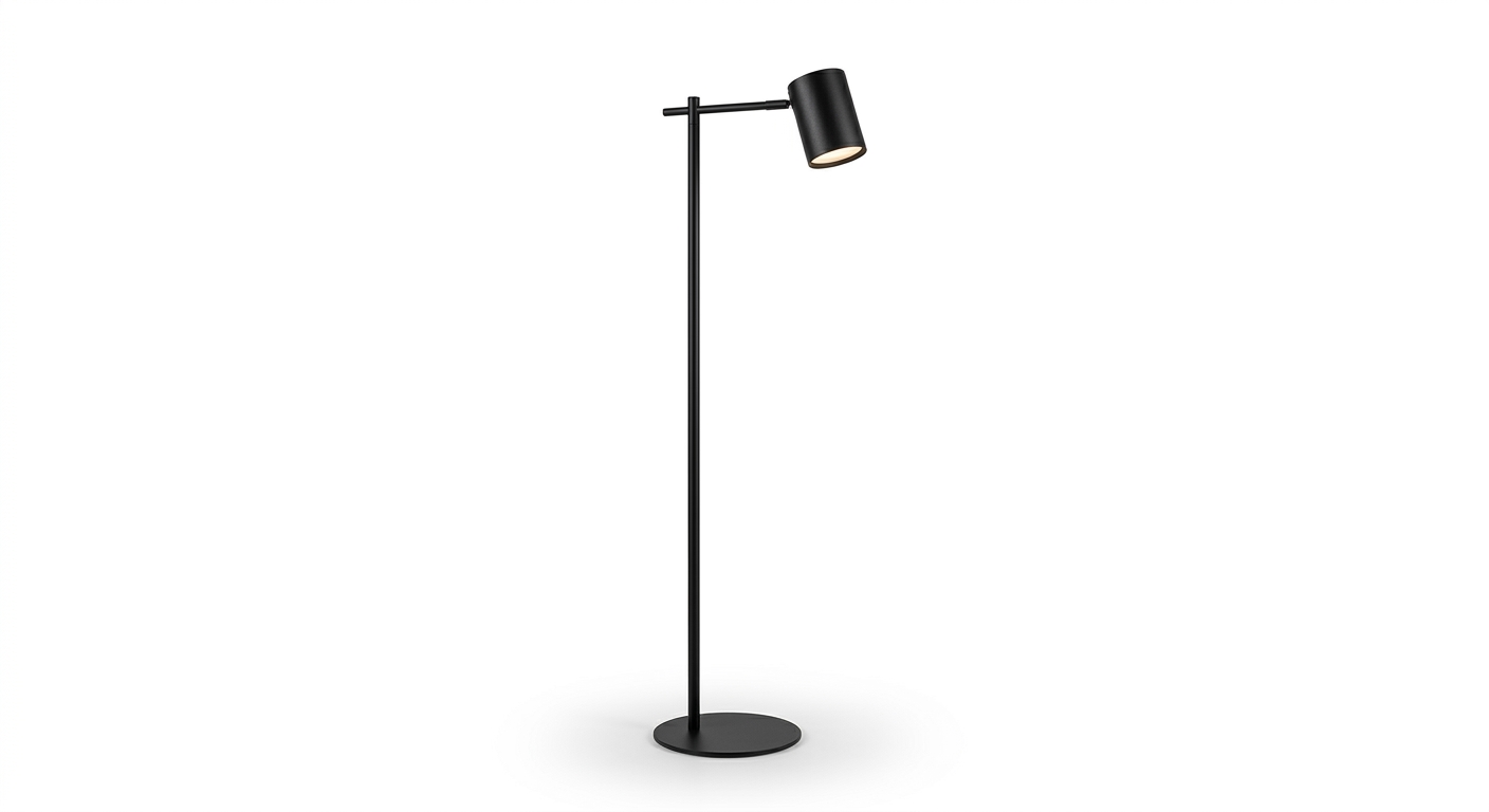 Modern black floor lamp