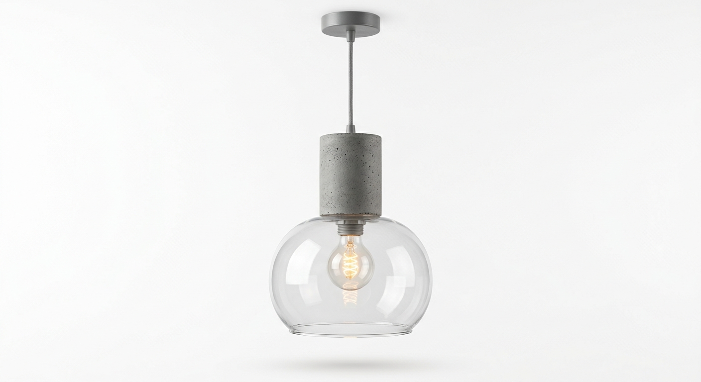 Modern glass pendant lamp