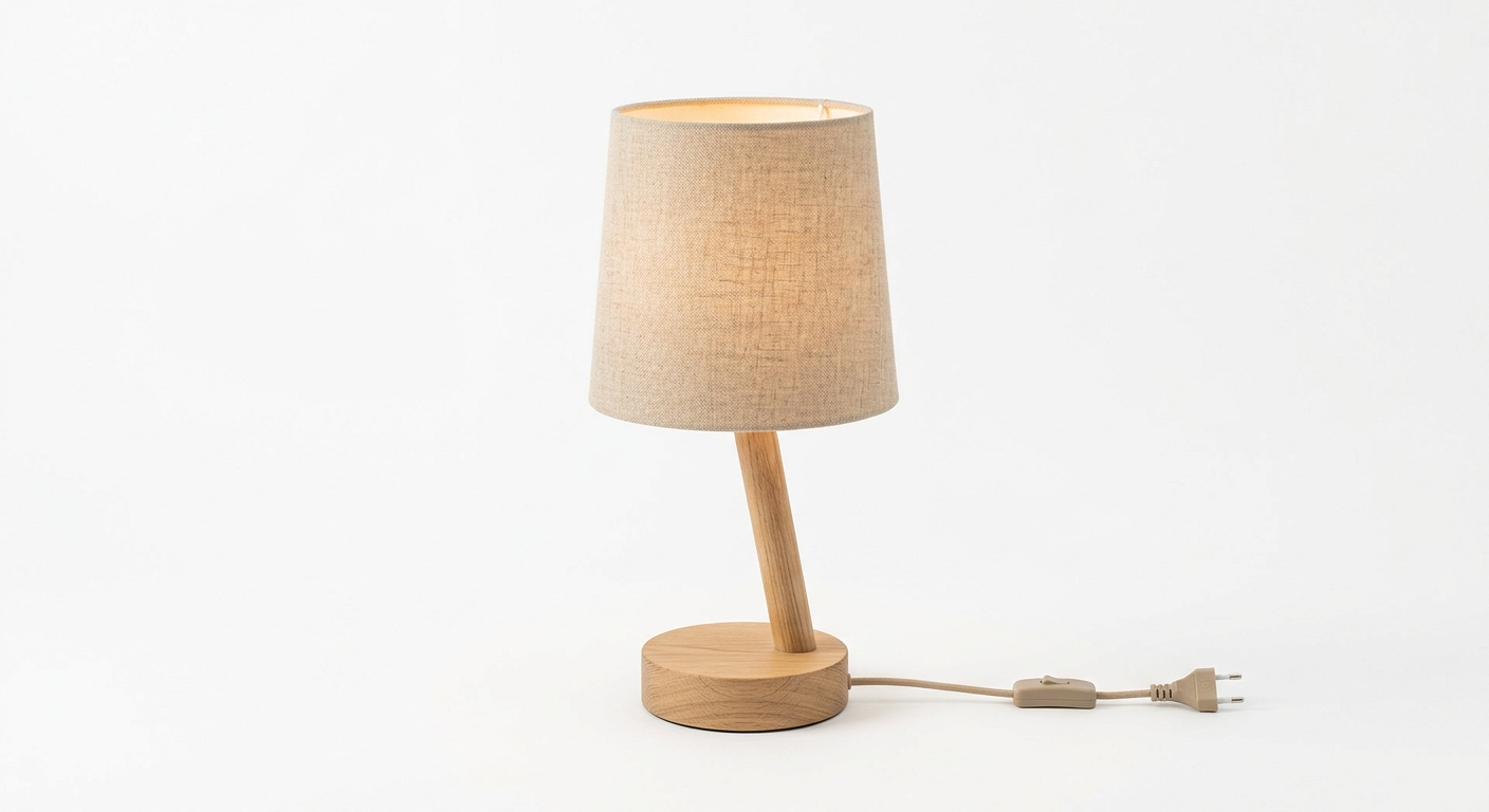 Scandinavian wooden floor lamp