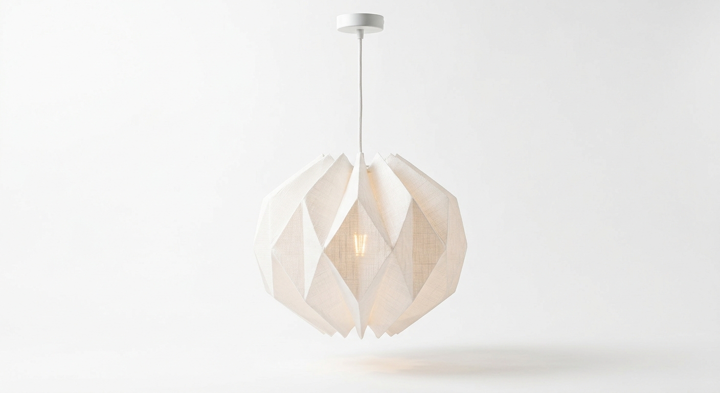 Scandinavian fabric pendant lamp