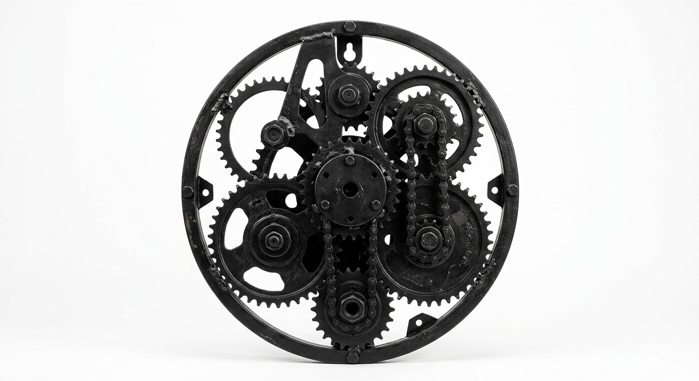 Industrial black metal shelf