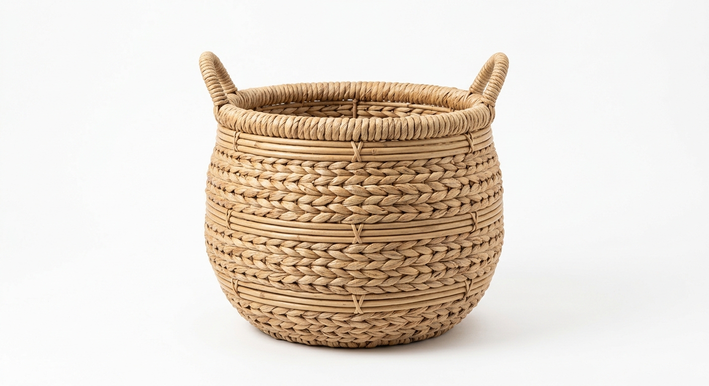Warm beige rattan decoration