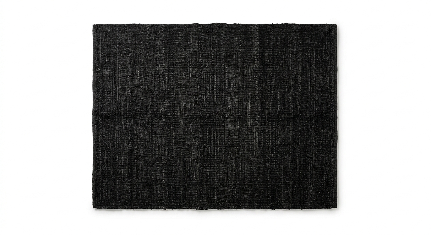 Industrial black rug
