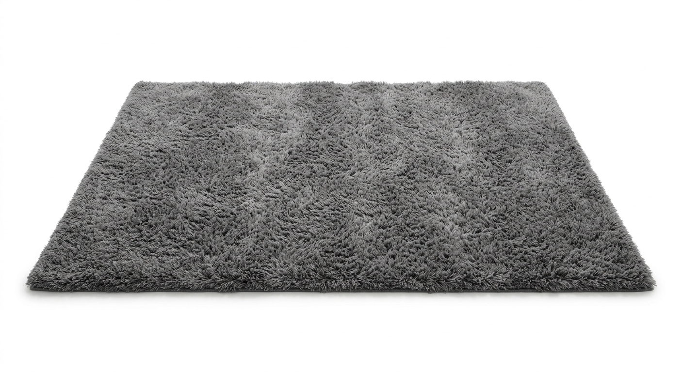 Minimalist gray rug