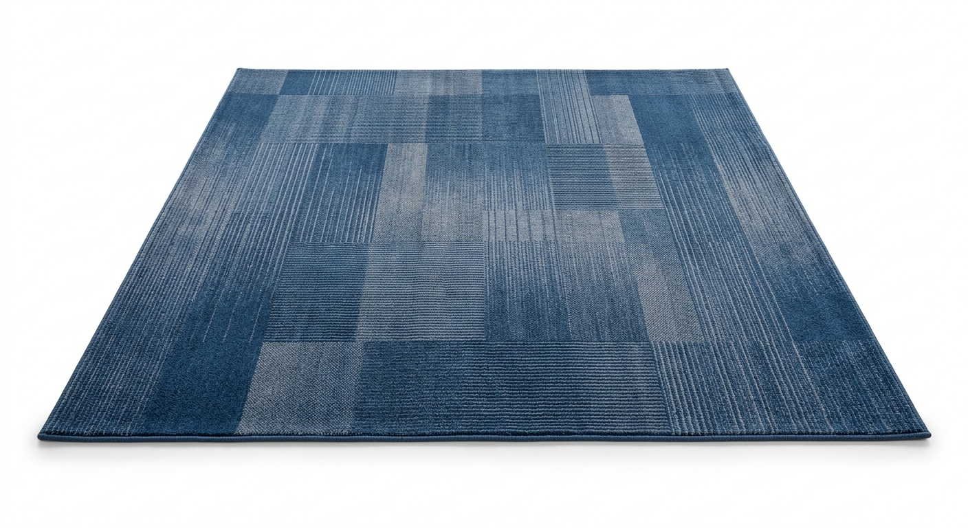 Modern blue rug