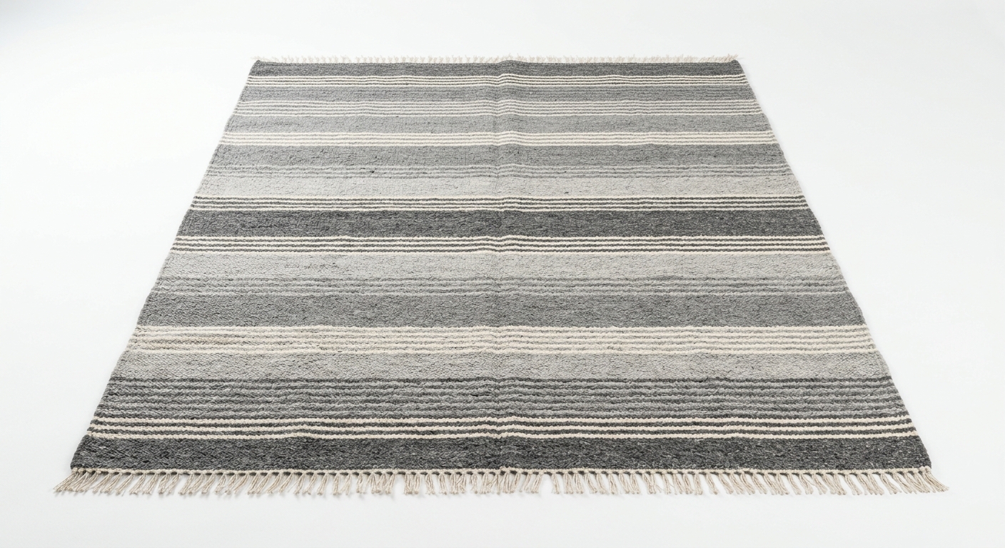 Scandinavian gray rug