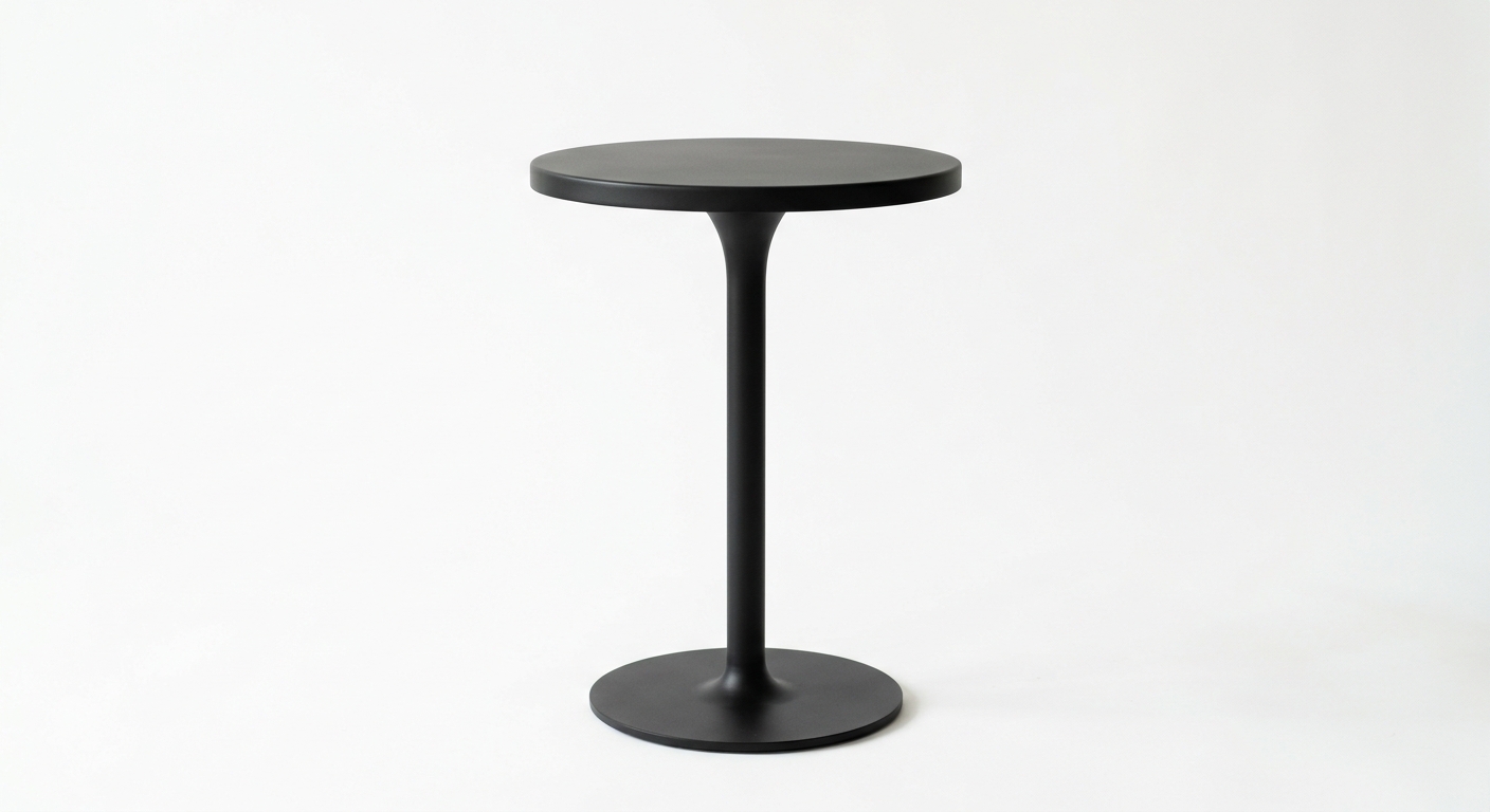 Minimalist black side table