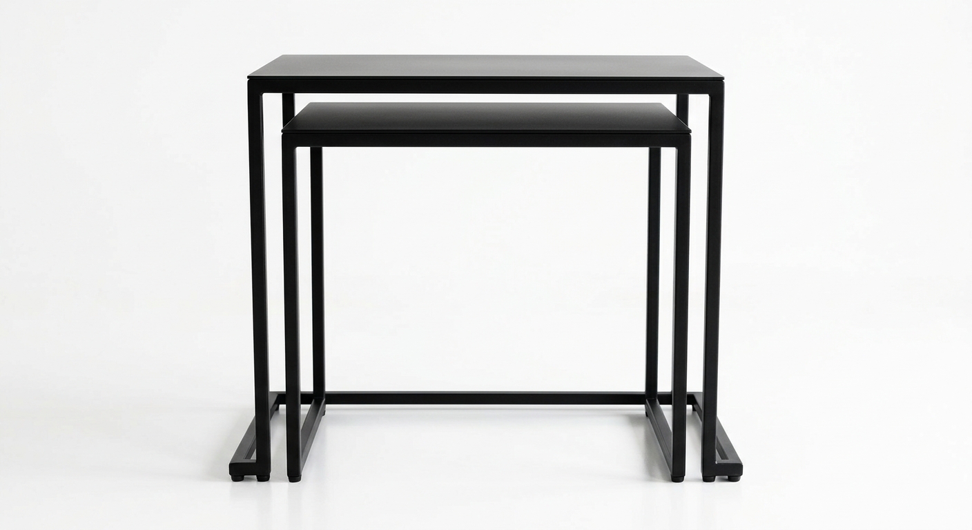 Modern black side table