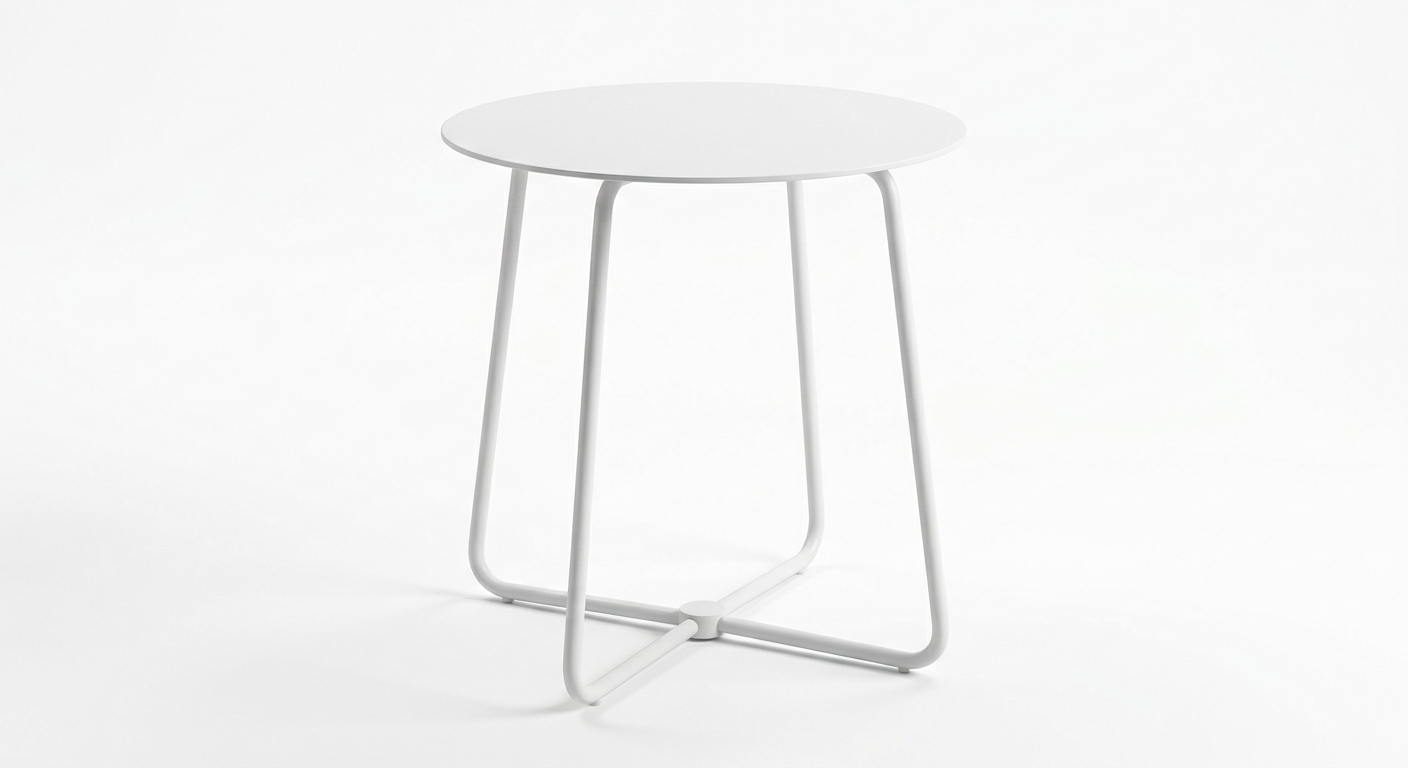 Modern white side table