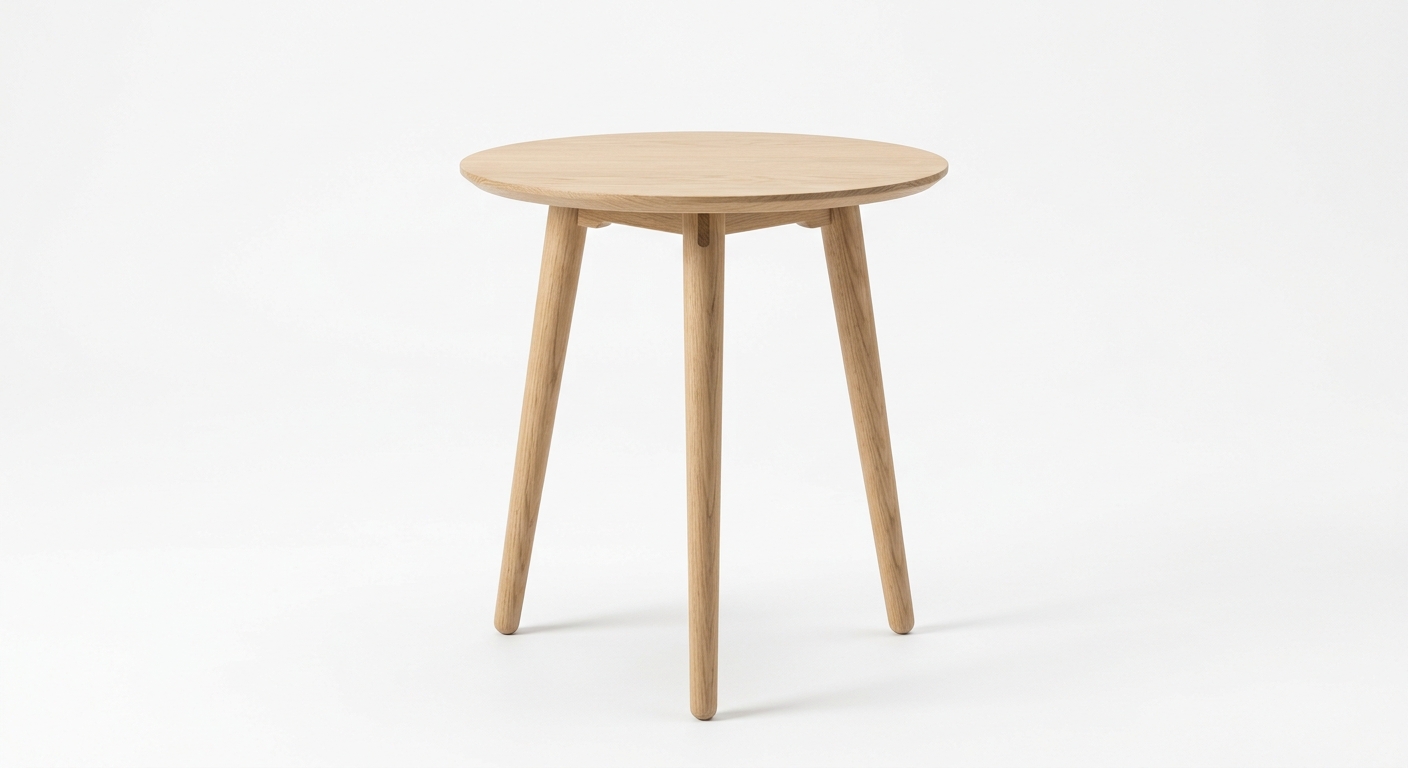 Scandinavian wooden side table