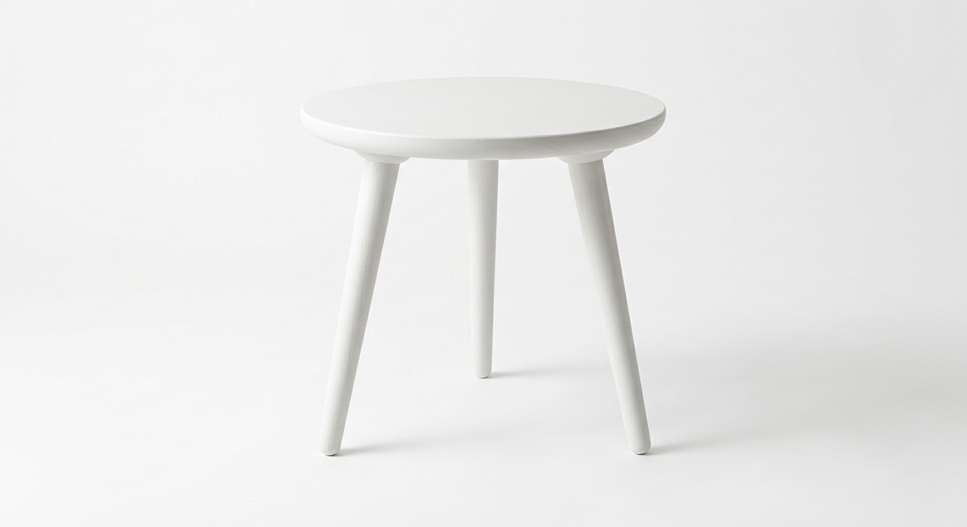 Minimalist wooden coffee table