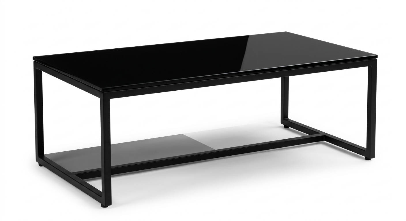 Modern glass coffee table