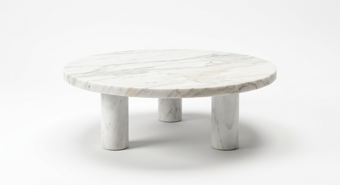 Warm marble coffee table
